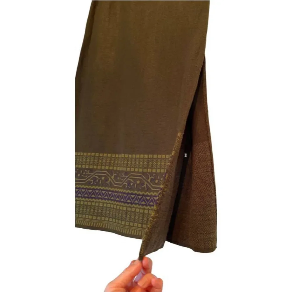 Lennie for Nina Leonard Olive Maxi Skirt Size Large - Picture 4 of 6